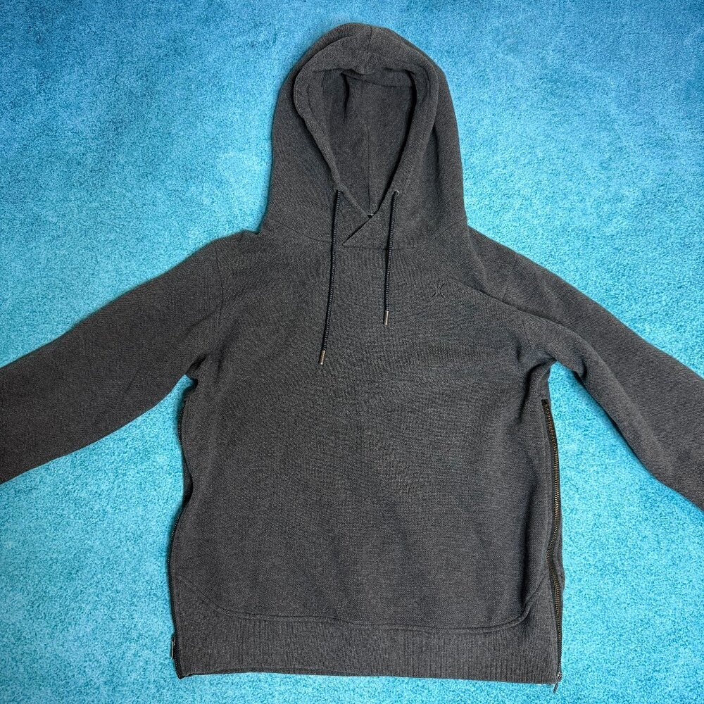The Norwegian Original Onepiece Men’s M Gray Zip Pullover Hoodie Side Zippers